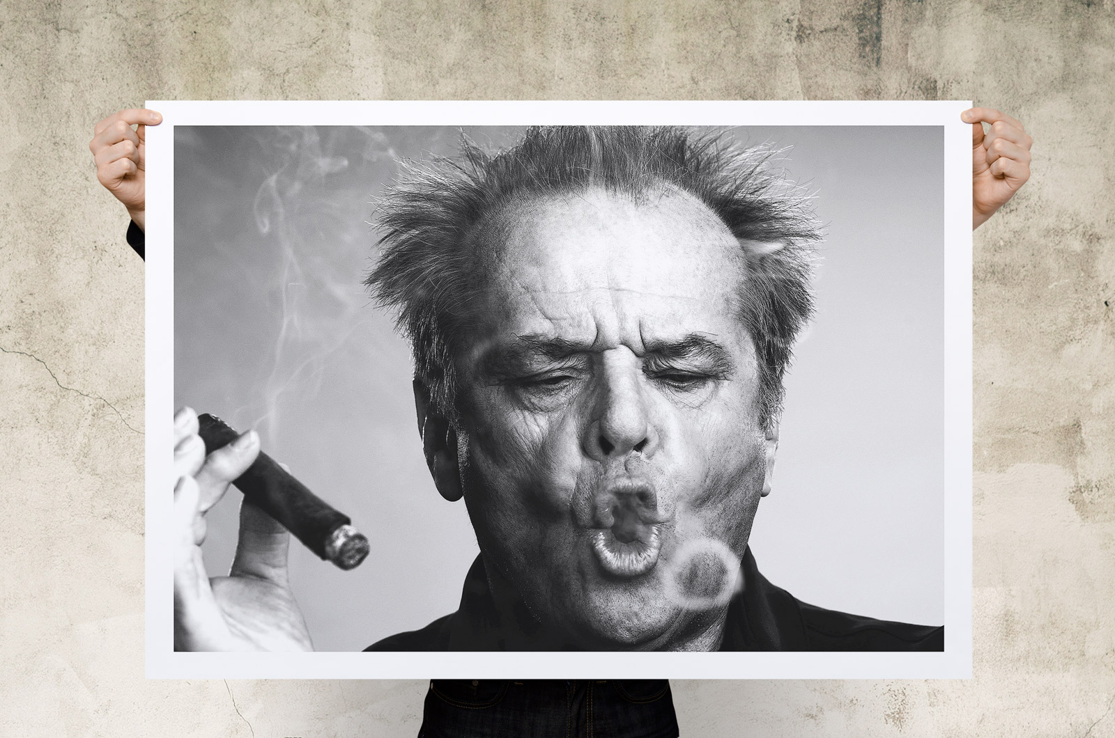 Jack Nicholson Cigar Canvas Art Print Poster on Storenvy