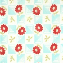 1/2 Yard-Bliss Check in Aqua/5502413