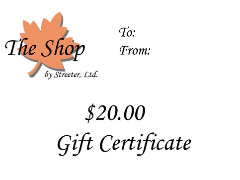 $20 Gift Certificate