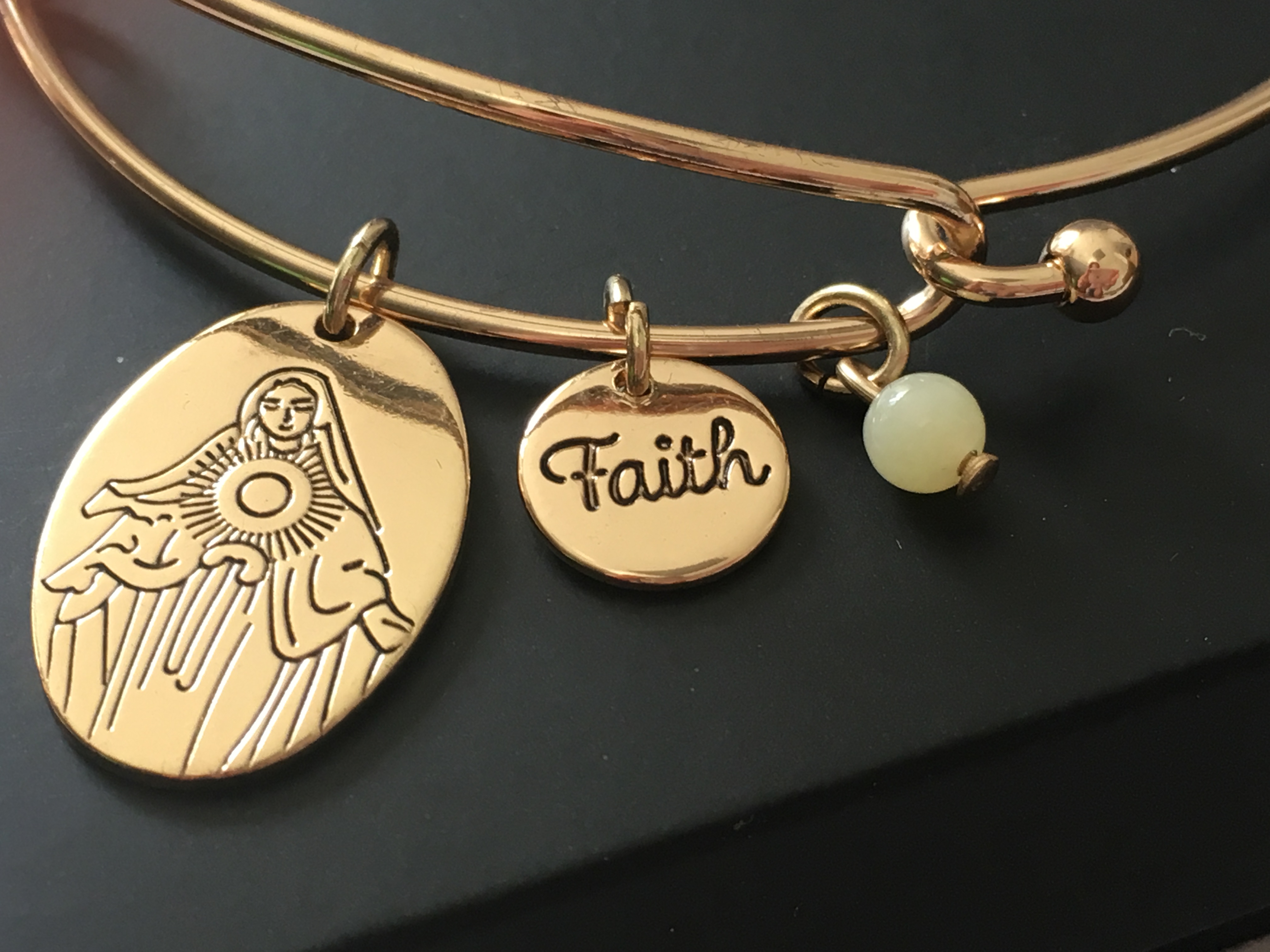 Virgin Mary Precious Charms Bracelet by AVON in Gold Tone · Terah Logan