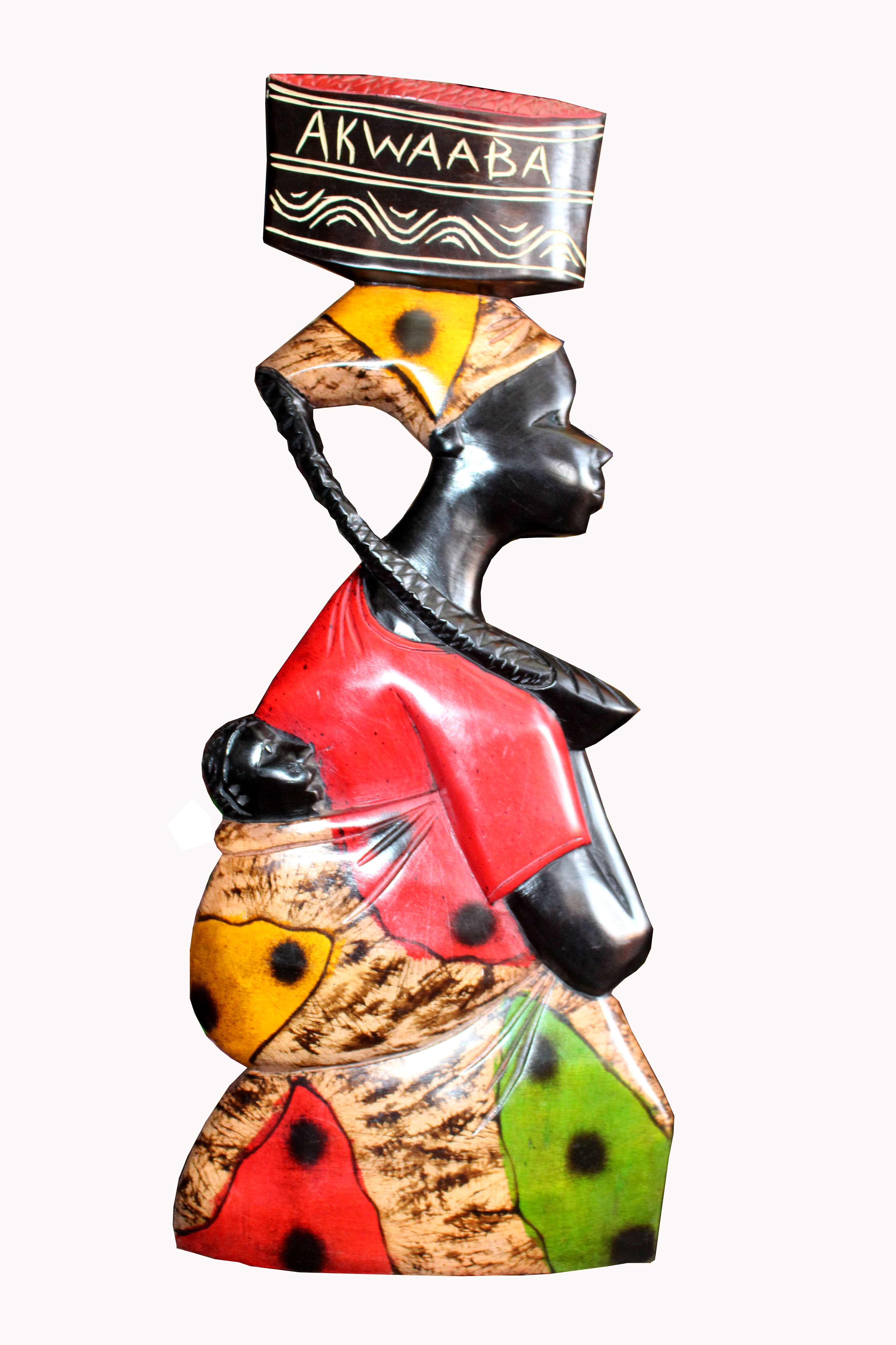 14 "Akwaaba Hand carved African Wall Art Wall Hanging Home