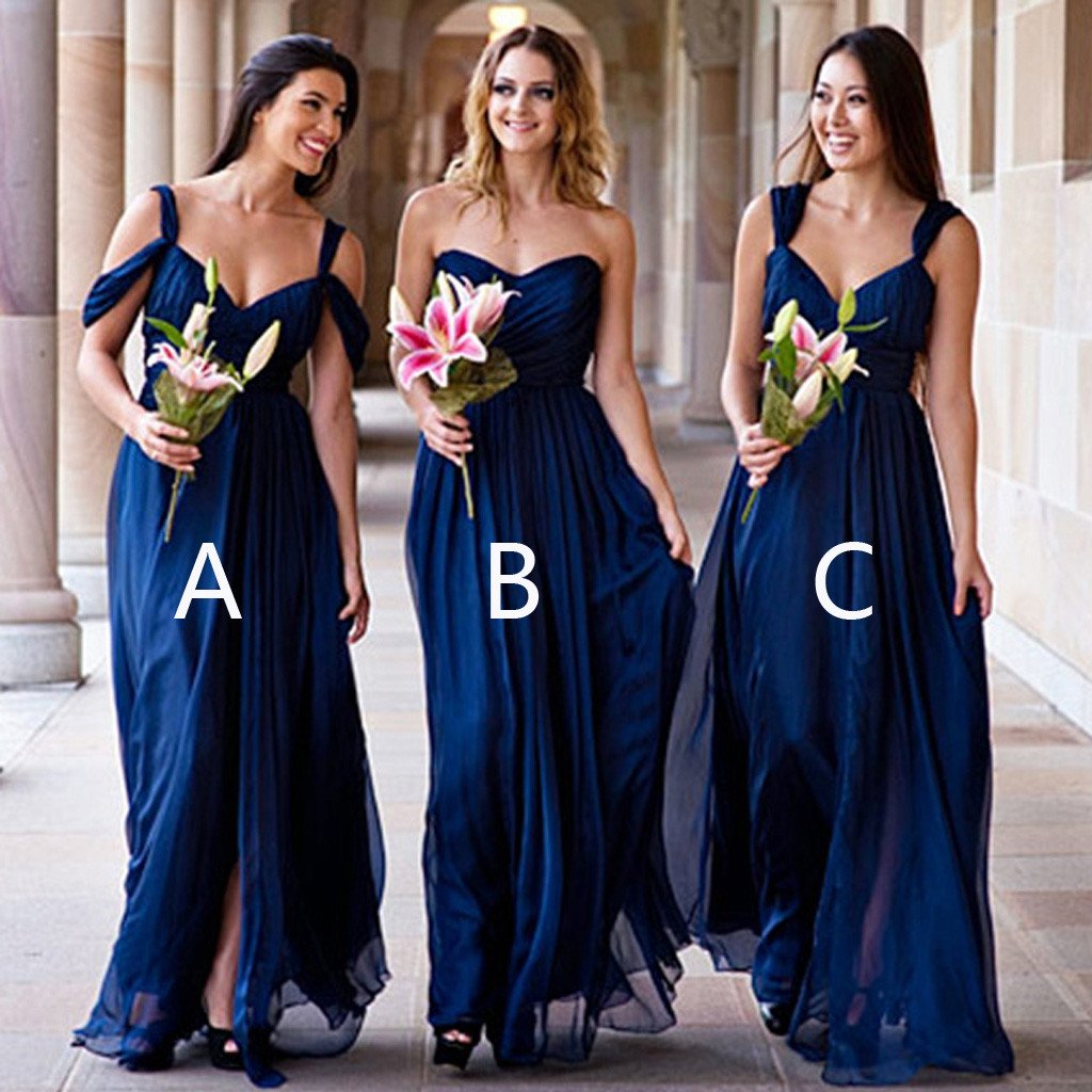 Chiffon Bridesmaid Dresses Long Color Free Custom Size on Storenvy