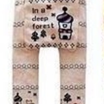 Baby Legging Pants in Pink and Black Princess Design