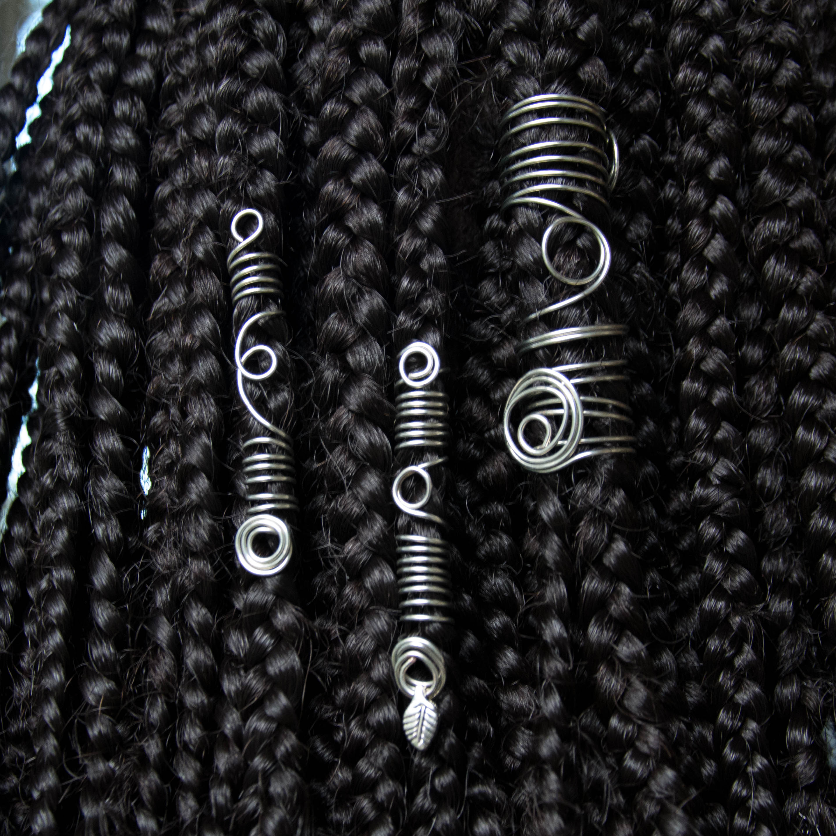 Silver Braid & Loc Bead 3 Piece Set on Storenvy