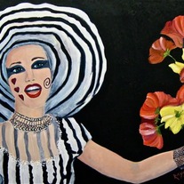 "You're a Vampire" Painting by Kimberly's Mom