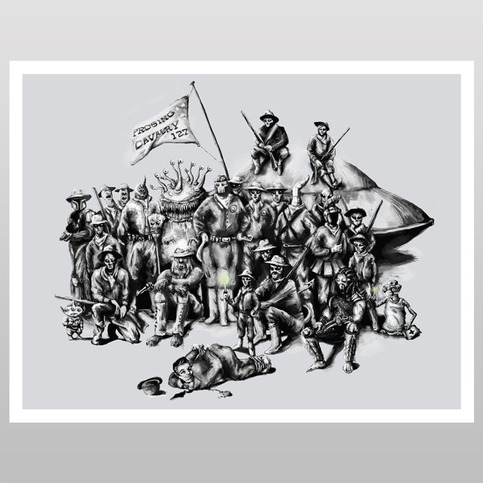 Martian Mounties (print)