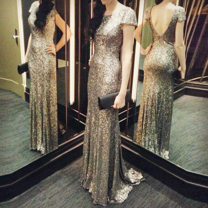 Gold Sexy Elegant Formal Dresses