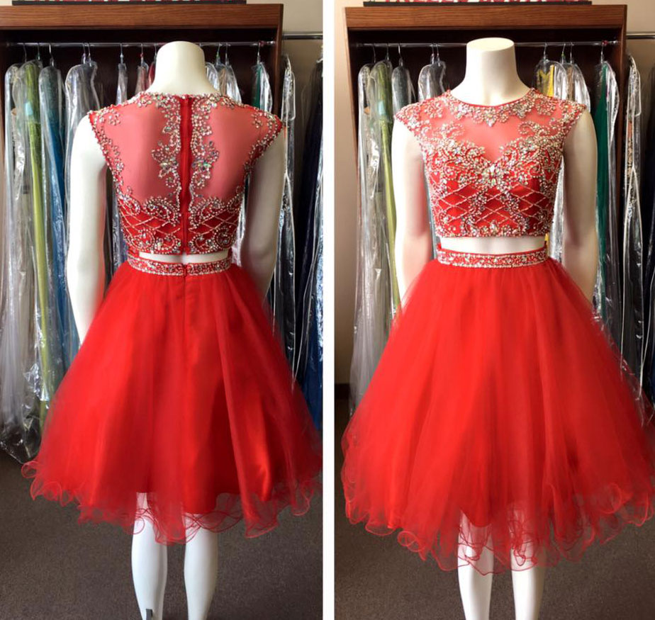 red and gold homecoming dresses