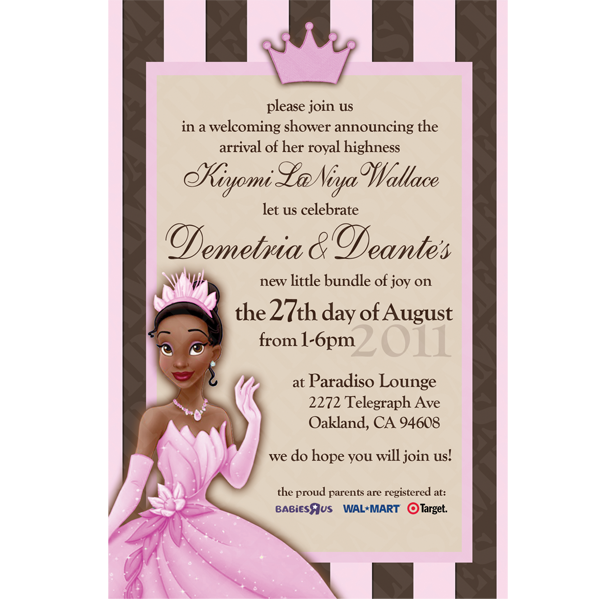 24 5 designs princess the frog invitation 4x6 online store