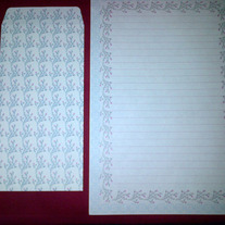 Blue Sprig Letter Set