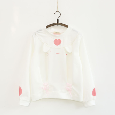 Cute Rabbit Design Long Sleeve T Shirt Japanese Girly Tops Gg701 Cute Rabbit Design Long Sleeve T Shirt Japanese Girly Tops Gg701