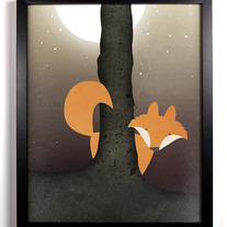 Image of Forest Fox, Original Illustration, 8 x 10