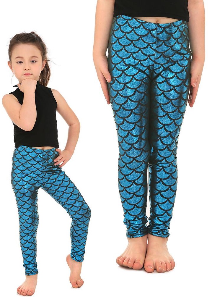 girls mermaid leggings