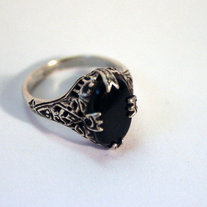 Onyx Edwardian/Art Deco Ring