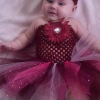 Burgundy and Pinks Tutu Dress with Sparkles in 3 mos to 12 mos