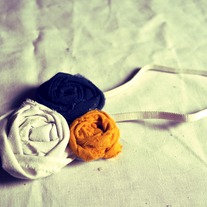 Rolled Flower headband