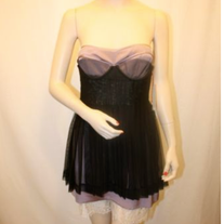 NEW BCBG MAX AZARIA RUNWAY TAUPE ROSE SILK STRAPLESS DRESS SIZE 2