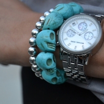 Turquoise Skull Bracelet