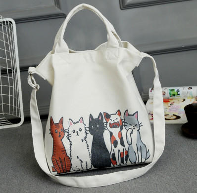 canvas cat shoulder bag cat on storenvy canvas cat shoulder bag cat on storenvy