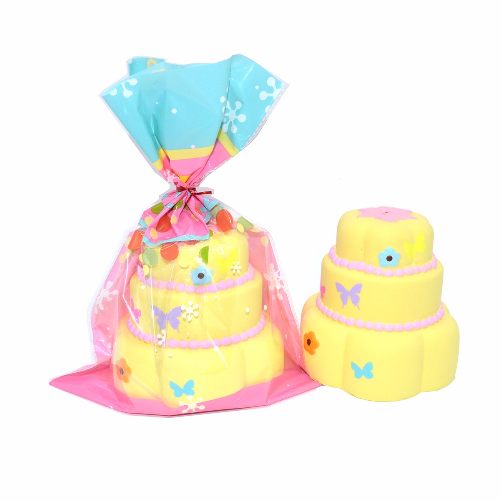Jumbo Spring Cake 3 Layer Squishy Charm Kiibru Licensed · Kawaii