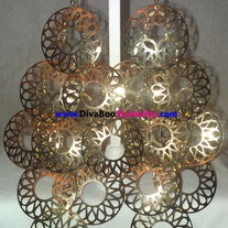 Gold Multi-Circle Chandelier Earrings