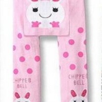 CHIPPER BUNNY European Style Legging Pants in Pinks for baby to toddler girls