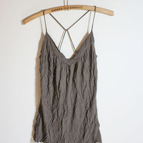 Brown Cross String Tank
