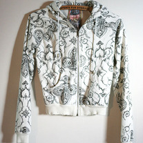 L.A.M.B. Fleur De Lis Print Hoodie