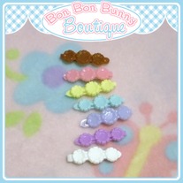 Tiny Treat Hair Clip - Flower Trio F