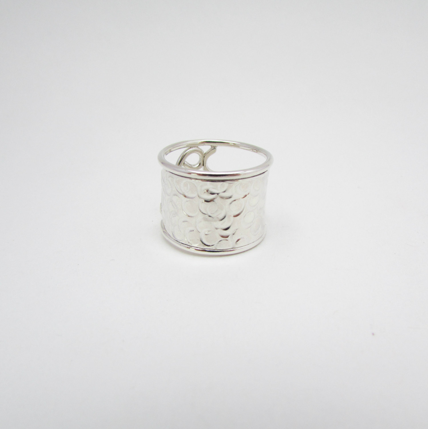 Versatile Sterling Silver Thumb Ring, Wide Silver Band, Modern ...