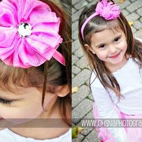 10 colors Chiffon Flower Headband with Gemstone Diamond Center on Soft Satin Headband to match newborn to adult 