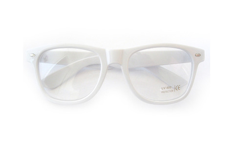 White Nerd Glasses