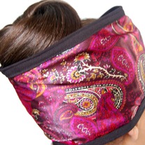 Diva Hair Wrap- Plum Paisley