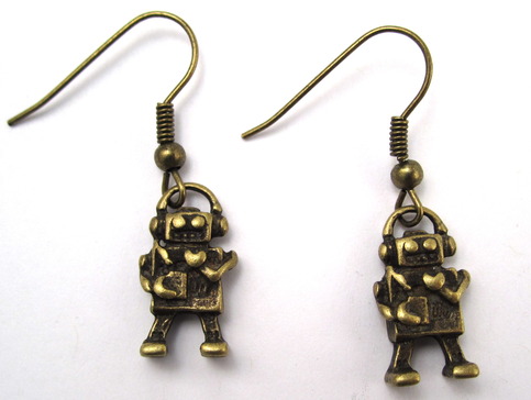Robot Earrings