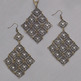 Burnished Gold and Crystal Necklace & Earrings Set - Thumbnail 2