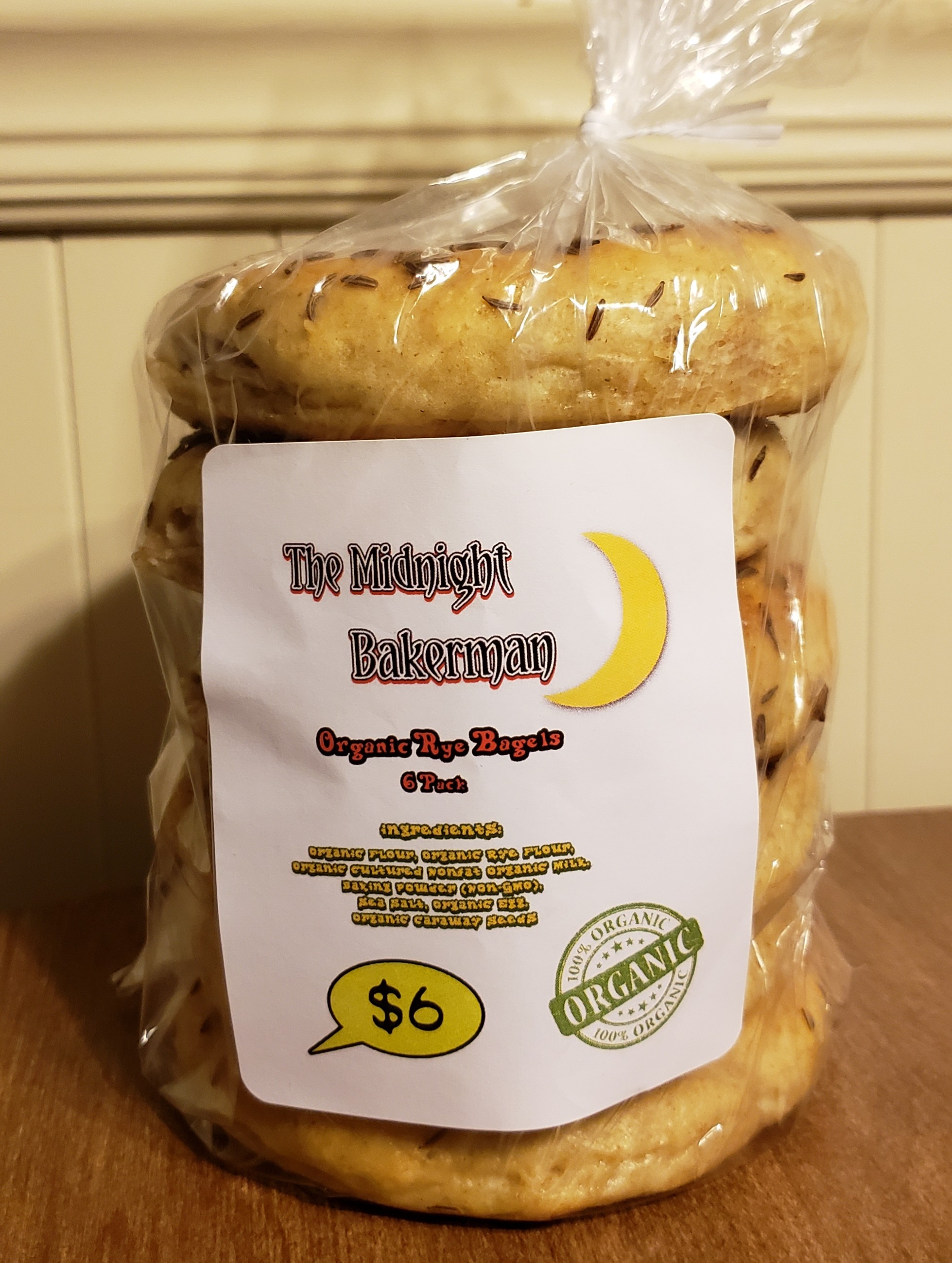 Organic Bagels (6 Count Pack) on Storenvy