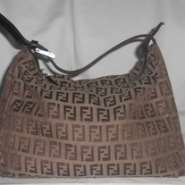 FENDI MONAGRAM NYLON SMALL HANDBAG...