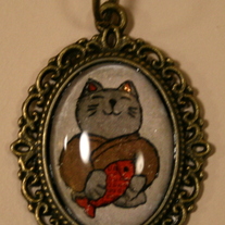 Yashimoko Good Luck Cat Necklace