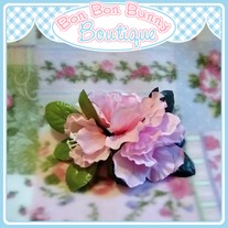 Flower Barrette - Pink Rhododendron