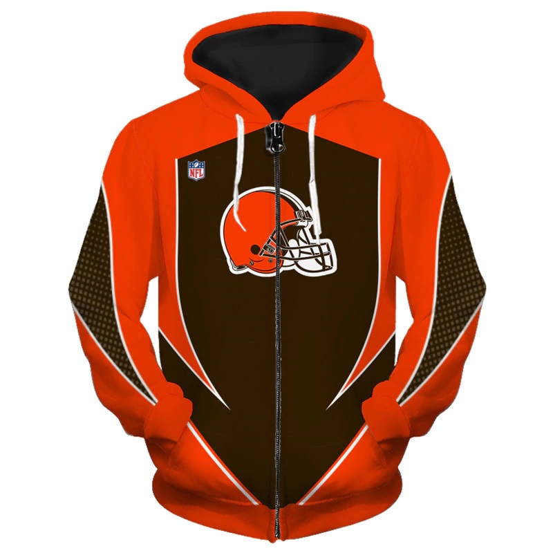 cleveland browns zip up