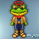 Slippy Toad Nintendo Starfox Perler Bead Sprite - Thumbnail 2