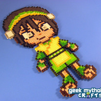 Toph from Avatar the Last Airbender - Custom Chibishou Perler Bead Sprite Pixel Art Decoration
