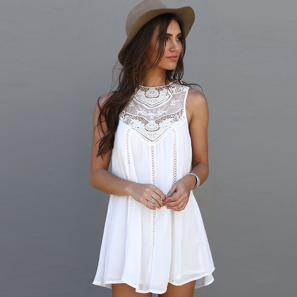 solid white dress