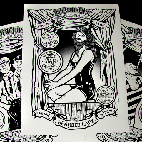 "Carnival Bizarre" Screen Printed Poster Collection