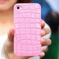 Luxury Designer Crocodile Skin Pattern iPhone 4/4S Case Cover (#746)