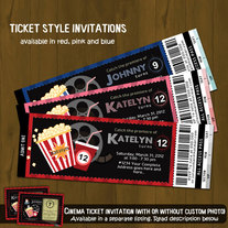 Movie Night Ticket Invitation