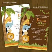 Safari Baby Shower Invitation