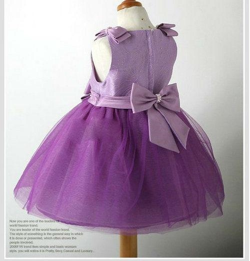 Toddler Purple Holiday Party Dress - Thumbnail 1
