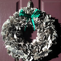 Army ACU Wreath WITH Nametapes