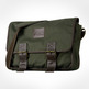 Classic Waxed Canvas Messenger Bag for Laptop-Army Green 								 								 	 Classic Waxed Canvas Messenger Bag for Laptop-Army Green - Thumbnail 1